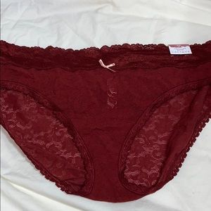 Cacique rust stretch lace hipster